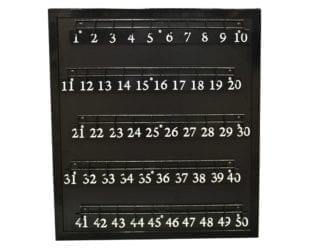 Black Key Board 50 Hooks
