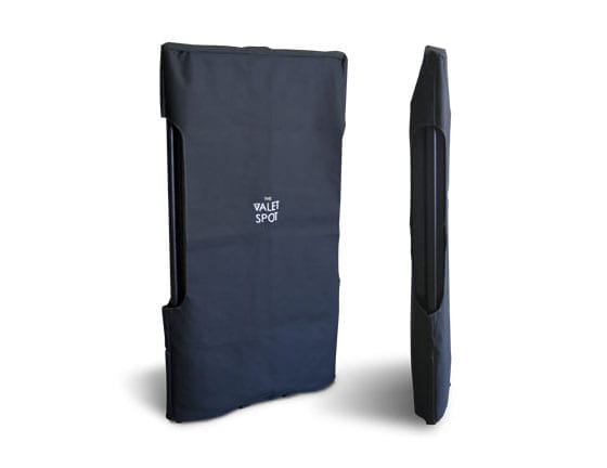 cover the portable valet podiums with a cover sheet