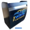professional valet kiosk with vinyl decal signage