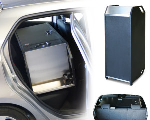 Easily Transport the Compact Valet Podium