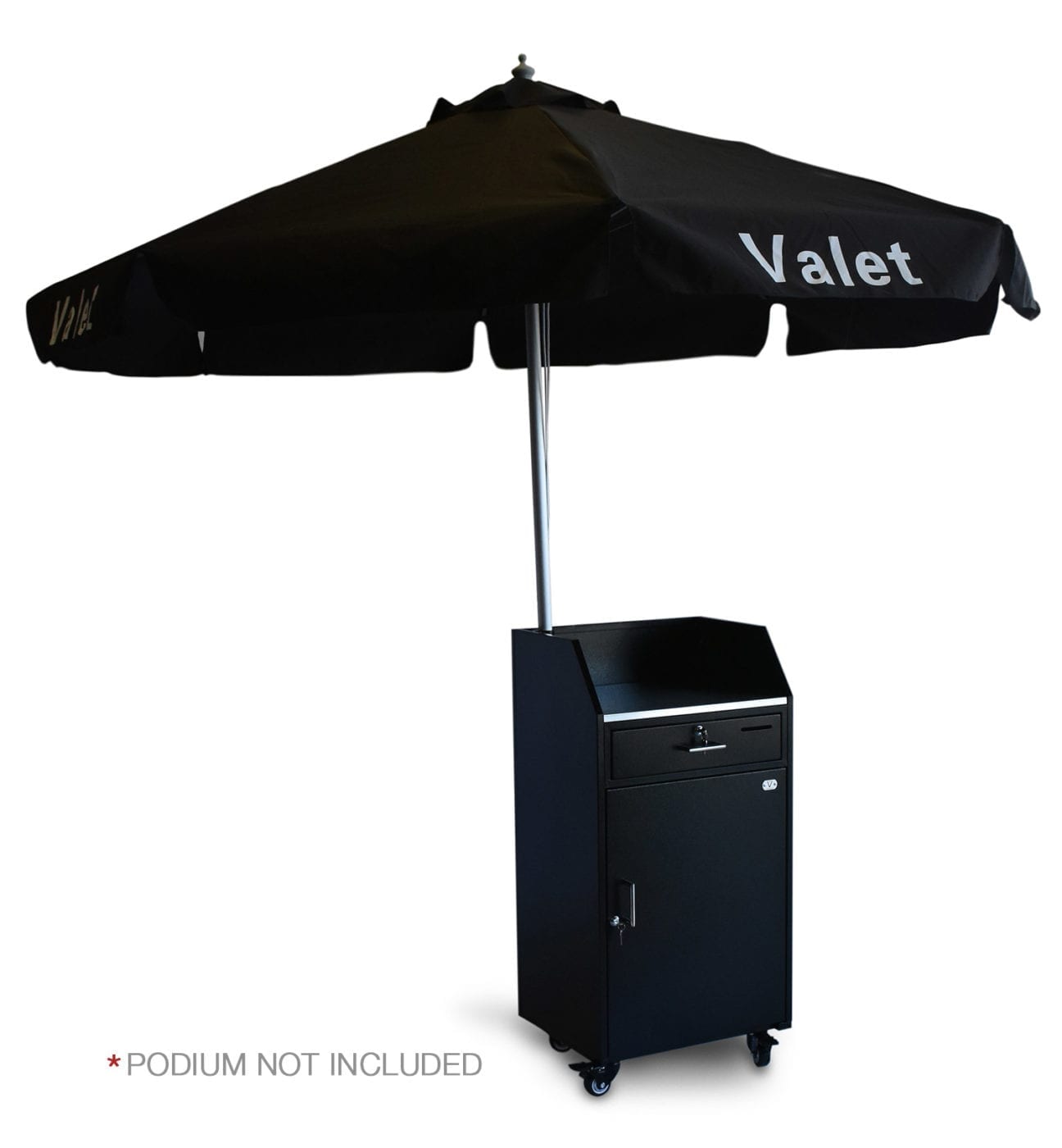 Valet Flap Umbrella - Black