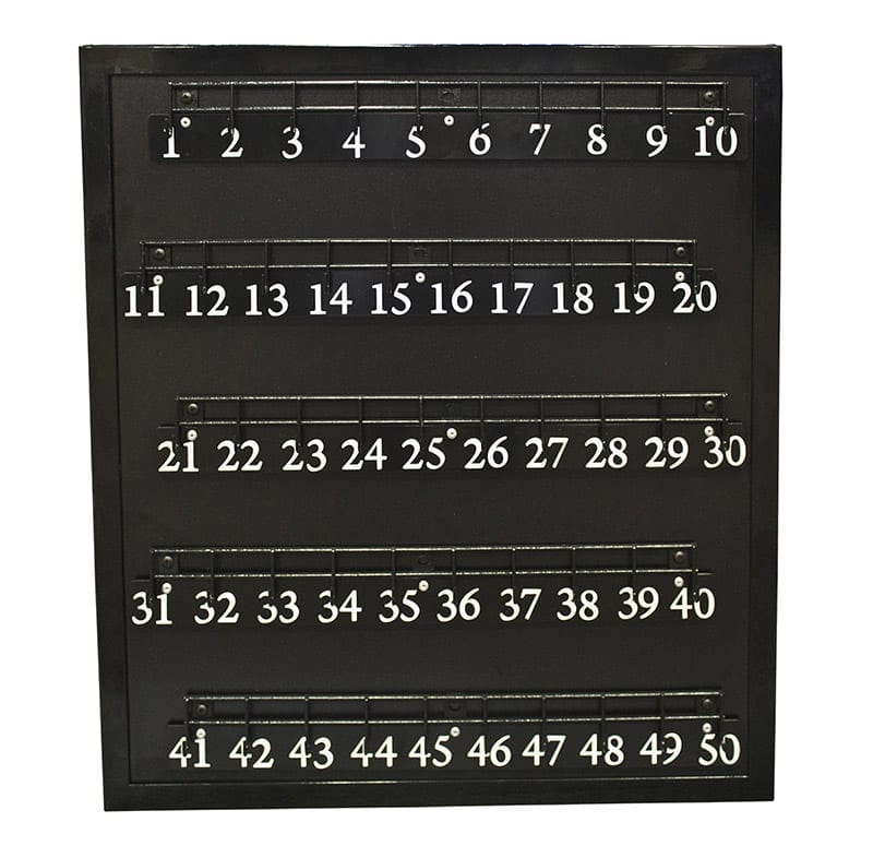 Black Key Board 50 Hooks LR