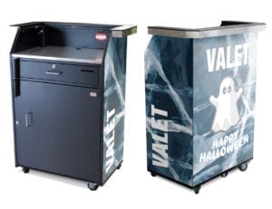 The Deluxe Valet Podium with ghostly panels