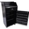 Black Standard Podium with transaction counter and 2 shelves