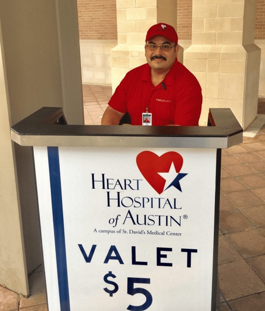 Deluxe Valet Podium at Health heart Hospital