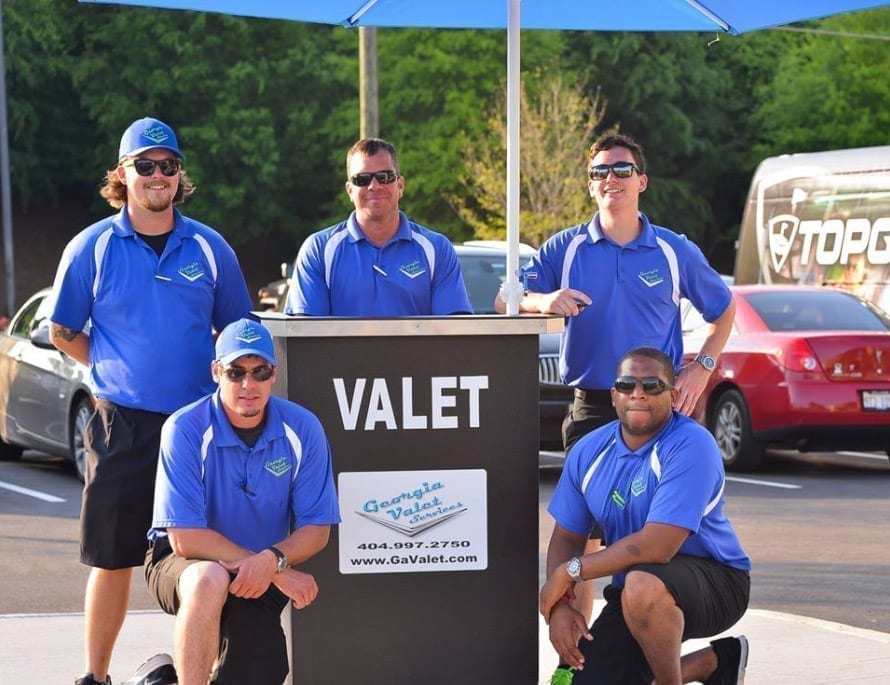 Georgia Valet Services with the Deluxe Valet Podium