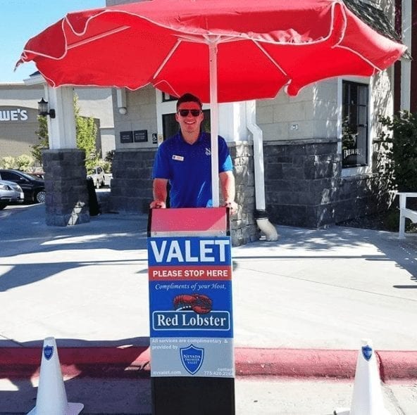 Nevada Premier Valet with Compact Podium at Red Lobster