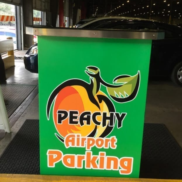 Peachy Airport Parking Deluxe Valet Podium