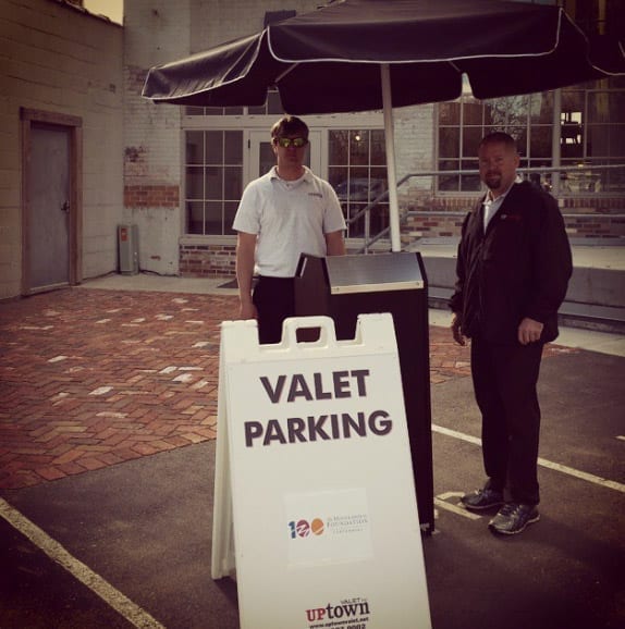 Uptown Valet with Compact Valet Podium