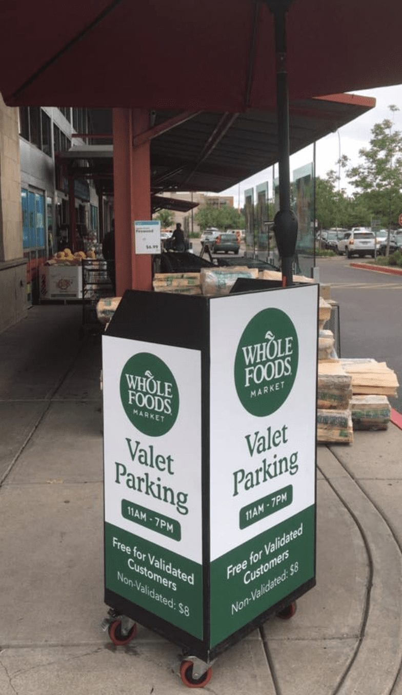 Whole Foods Standard Valet Podium
