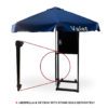 Umbrella Holder attached on Keybox Stand with Umbrella