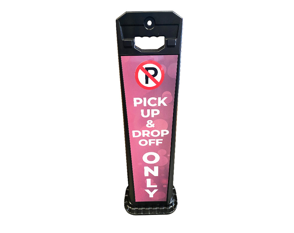 Pick Up and Drop Off Only Delineator